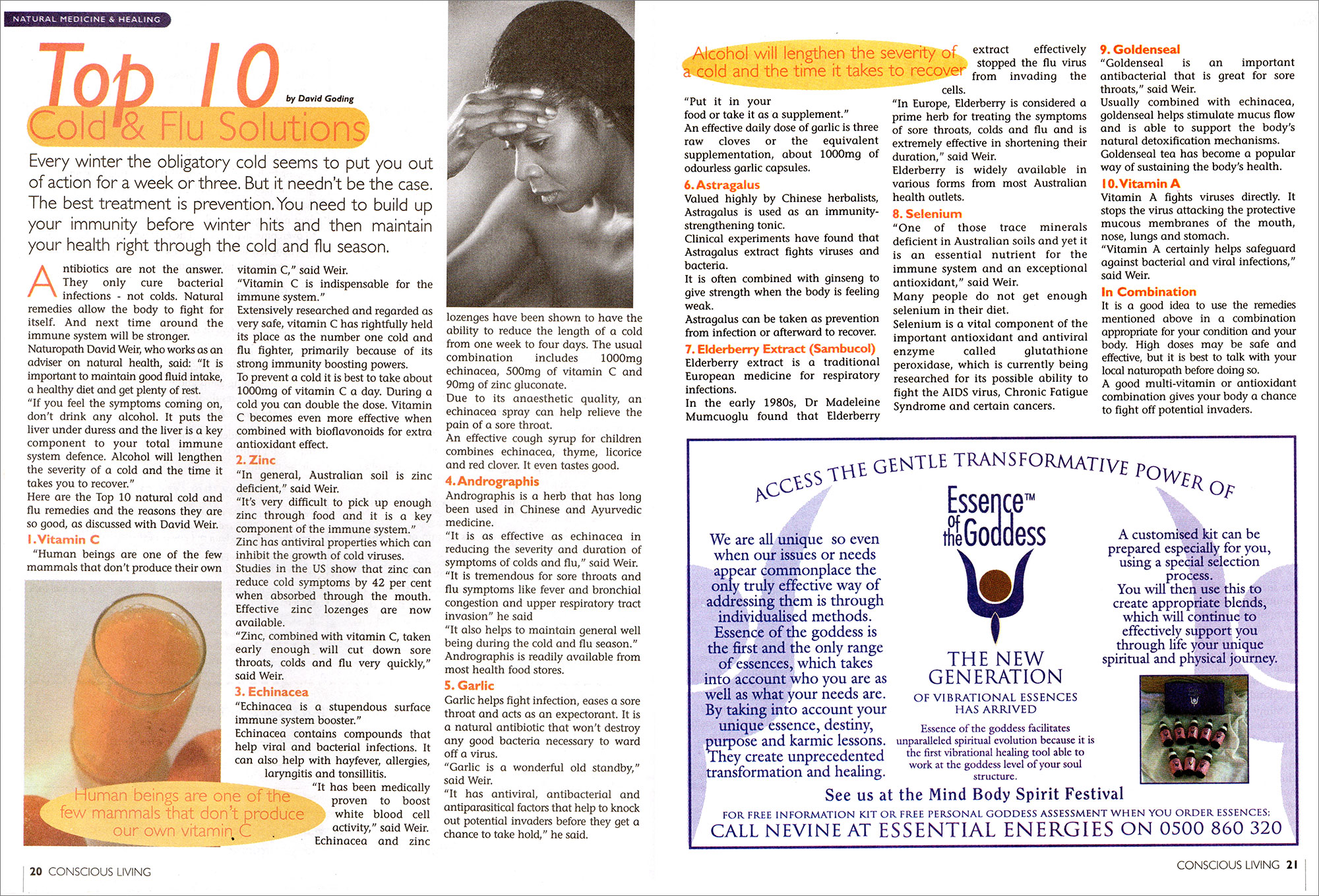 Conscious Magazine Pages 20-21